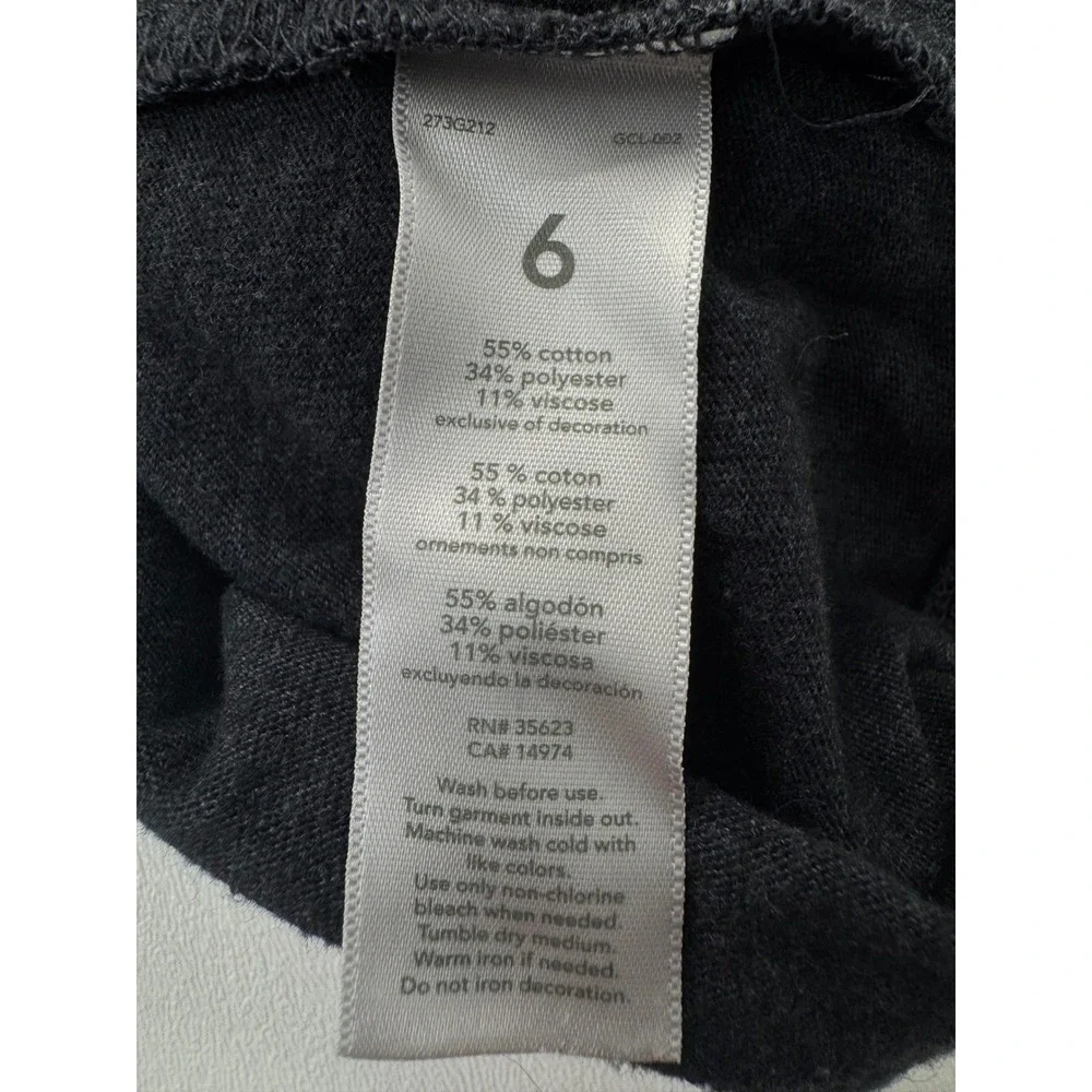 Carters Girls Gray Happy Heart Varsity Stripe‎ Jersey Knit Dress Size 6 273G212